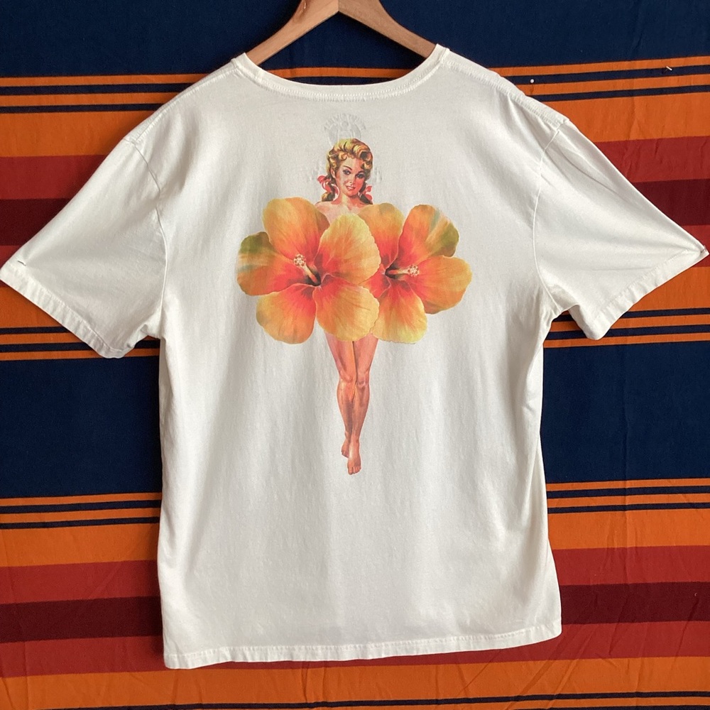 Tommy Hilfiger x Marilyn Monroe pin up girl with flowers t shirt